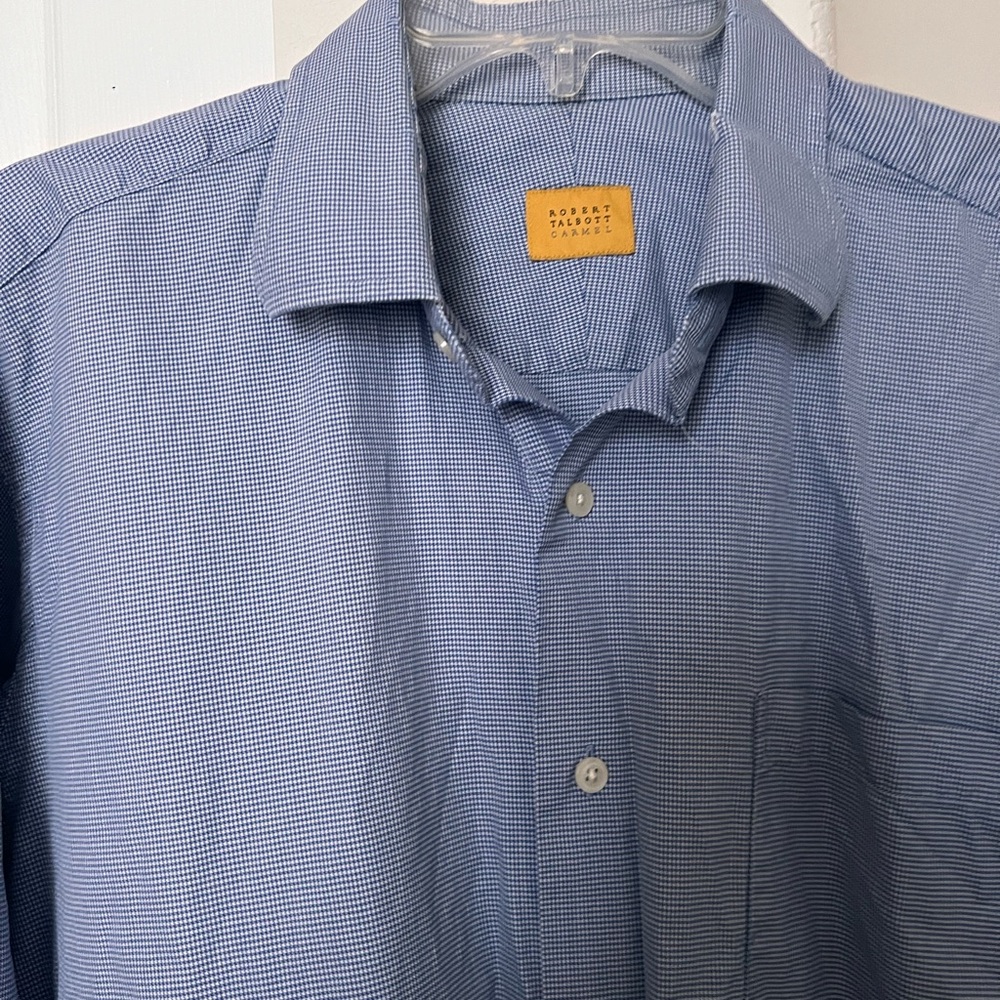Robert Talbott Men's size L Blue Shirt